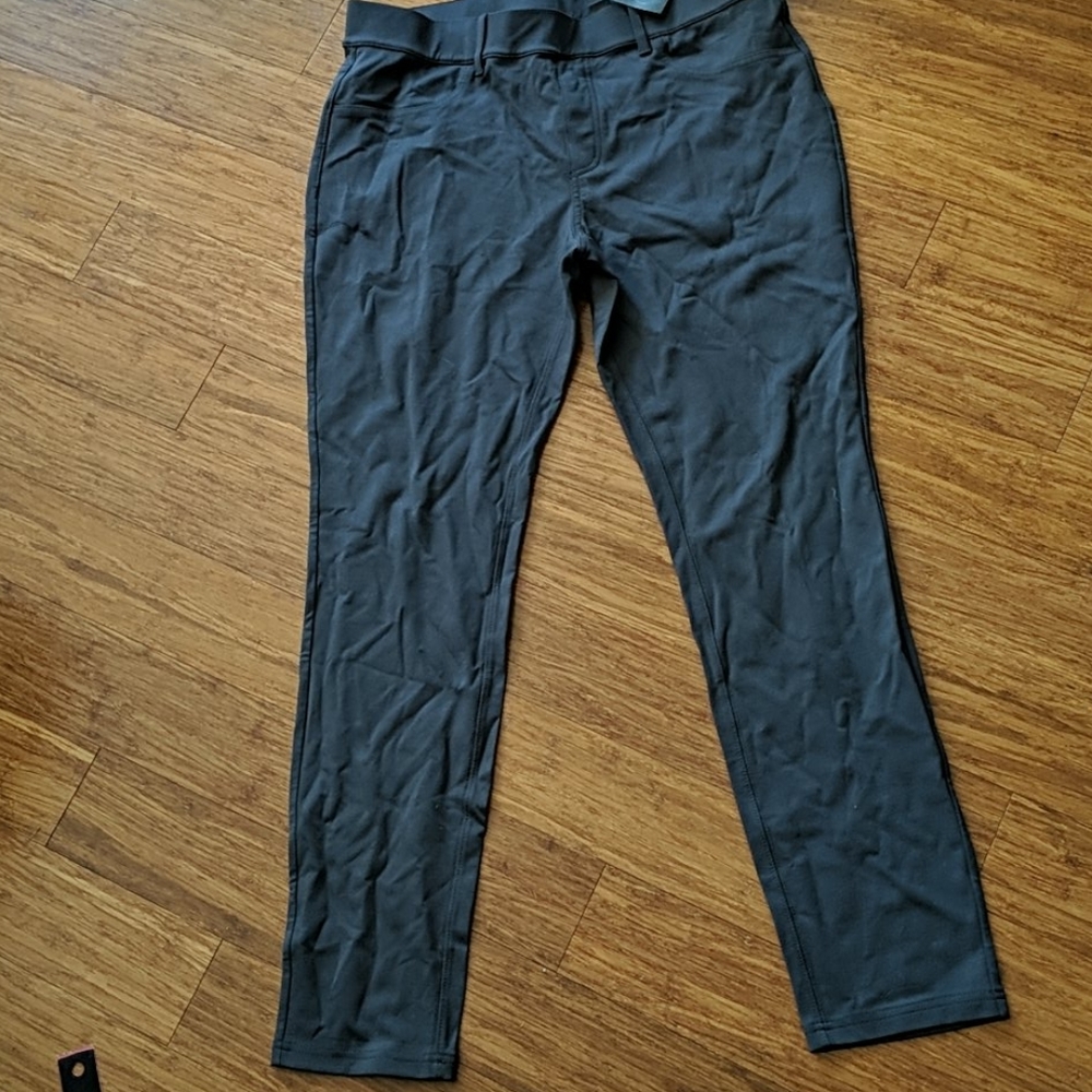 Eddie Bauer slate gray work stretch pants 12 NWT